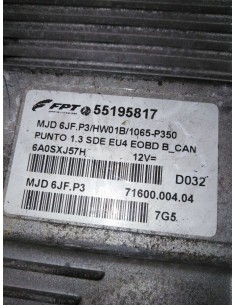 CENTRALINA ECU MOTORE FIAT... 2